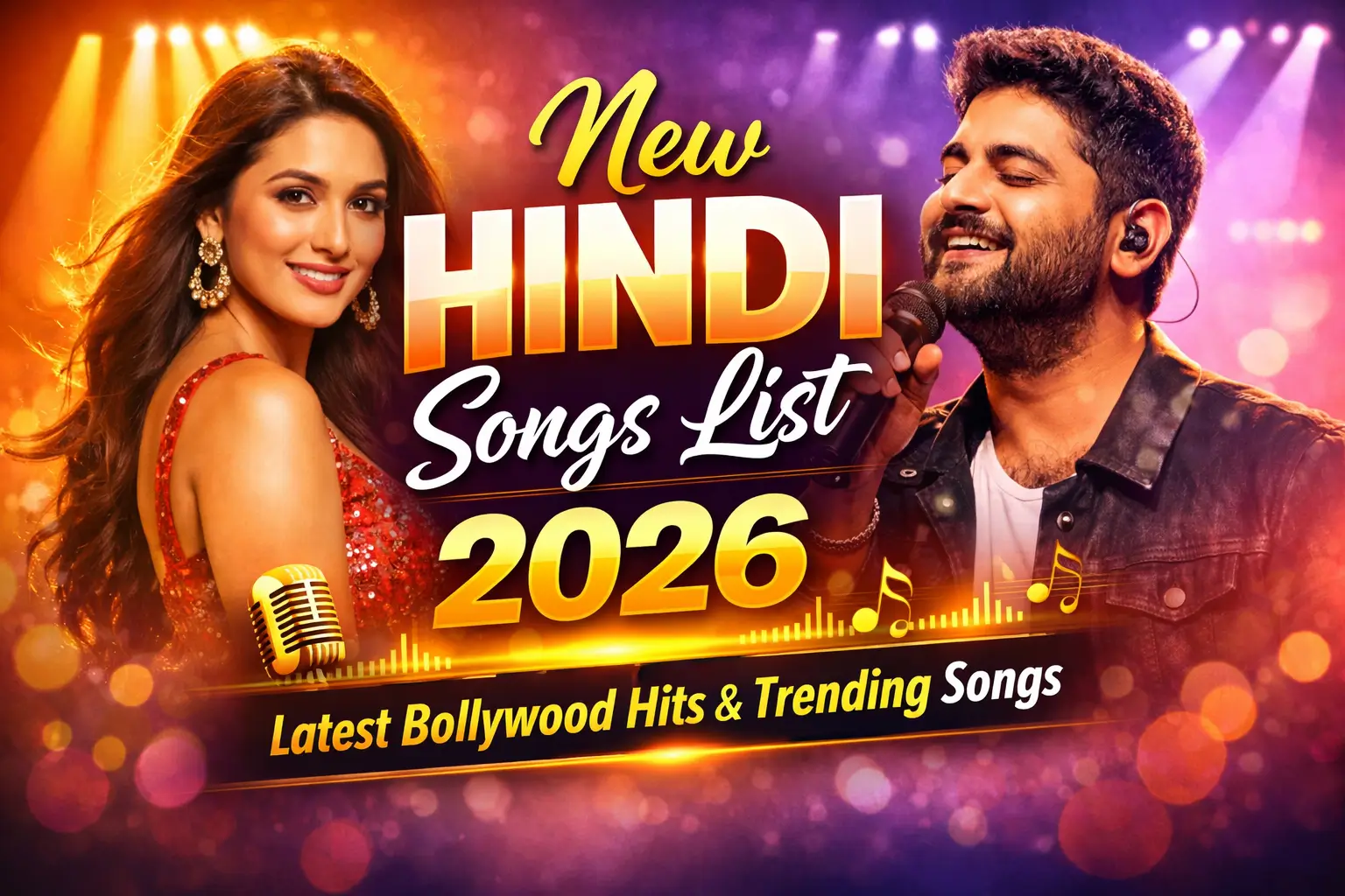 New Hindi Songs List 2026 – Latest Bollywood Songs, Trending Hits