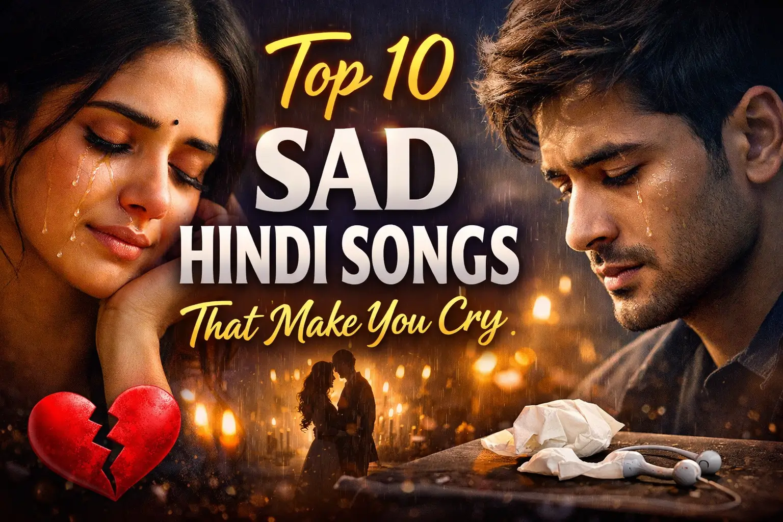 Top 10 Sad Hindi Songs That Make You Cry (Heart Touching Songs)
